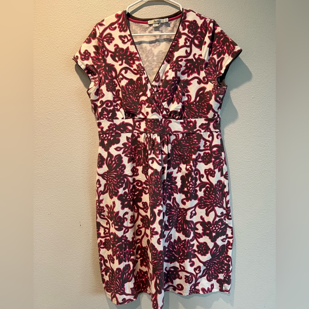 Boden Floral Print Midi Dress, Size 14